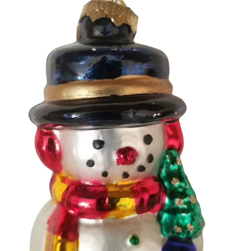 Christmas Ornament Glass Snowman Thomas Pacconi Museum Series 2003 Holiday Xmas